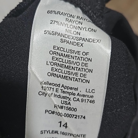 Wit & Wisdom Plaid High Waist Pants‎ Size 14 - Picture 4 of 5